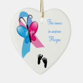 Herzornament Sternenkind Keramikornament (Rechts)
