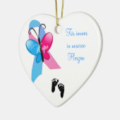 Herzornament Sternenkind Keramikornament (Links)