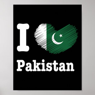 Herzpakistan Azadi Mubarak Dil Flaggentag Proud Ro Poster