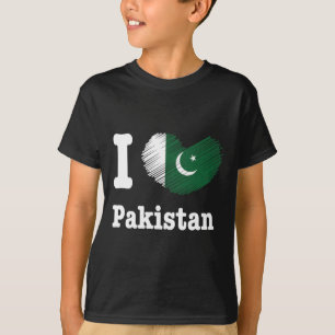 Herzpakistan Azadi Mubarak Dil Flaggentag Proud Ro T-Shirt