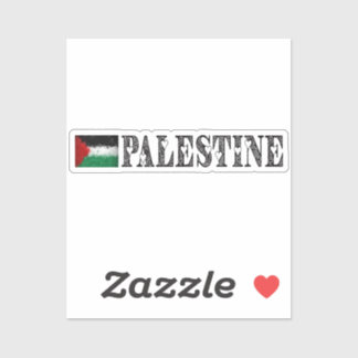 Herzpalestinflagge v11 aufkleber