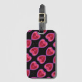 HERZPATTERE TASSE GEPÄCKANHÄNGER (Vorderseite Vertikal)