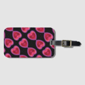 HERZPATTERE TASSE GEPÄCKANHÄNGER (Vorderseite (Horizontal))