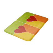 Herzpattern Badematten (Schrägansicht)