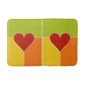 Herzpattern Badematten (Vorderseite)