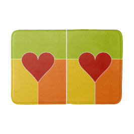 Herzpattern Badematten