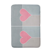 Herzpattern Badematten (Vorderseite Vertikal)