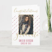 HerzPattern Herzlichen Glückwunsch Graduate Foto Karte (Vorderseite)