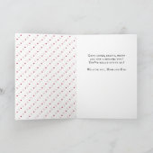 HerzPattern Herzlichen Glückwunsch Graduate Foto Karte (Innenseite)