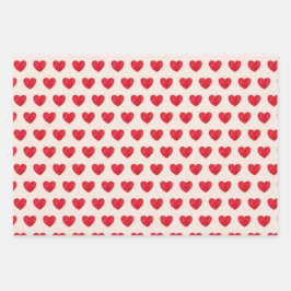 HerzPattern Valentinstag Geschenkpapier Set