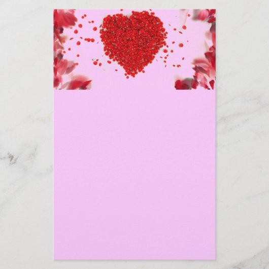 HerzPetals Briefpapier (Vorderseite)