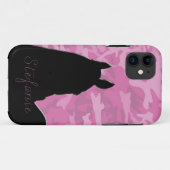 Herzpferd I (rosa Camouflage II) Case-Mate iPhone Hülle (Rückseite (Horizontal))