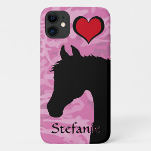 Herzpferd (rosa Camouflage) Case-Mate iPhone Hülle