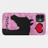 Herzpferd (rosa Camouflage) Case-Mate iPhone Hülle (Rückseite (Horizontal))