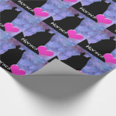 Herzpferde I (lila/blau) Geschenkpapier (Ecke)