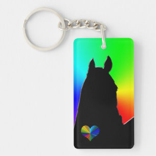 Herzpferde I (Regenbogenbruch) Schlüsselanhänger