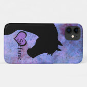 Herzpferde II (lila) Case-Mate iPhone Hülle (Rückseite (Horizontal))