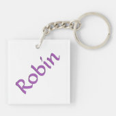 Herzpferde III (lila) Schlüsselanhänger (Rückseite)