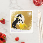 Herzpferde / Urlaub (Goldene Sterne) Serviette (Beispiel)