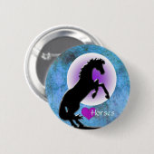 Herzpferde V (blau/grün) Button (Vorne & Hinten)