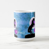Herzpferde V (blau/grün) Kaffeetasse (Mittel)