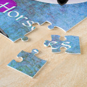 Herzpferde V (blau/grün) Puzzle (Seite)