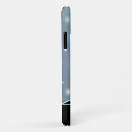 Herzpferde V (blaugrüne Glitzern) Case-Mate iPhone Hülle (Hinten/Rechts)