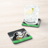 Herzpferde V Halloween Getränkeuntersetzer (Rechte Seite)