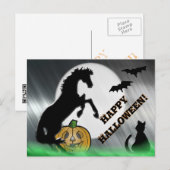 Herzpferde V Halloween Postkarte (Vorne/Hinten)