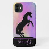 Herzpferde V (lila und gelb) Case-Mate iPhone Hülle (Rückseite)