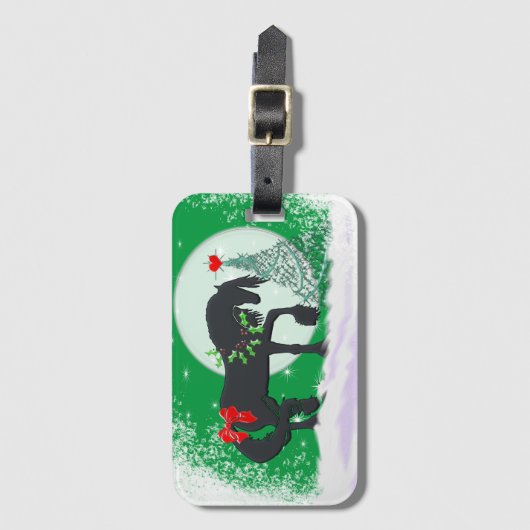 Herzpferde VI (Ferienbaum) Gepäckanhänger (Vorderseite Vertikal)