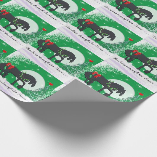 Herzpferde VI Urlaub (Urlaubspferd) Geschenkpapier (Ecke)