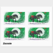 Herzpferde VI Urlaub (Urlaubspferd) Rechteckiger Aufkleber (Blatt)