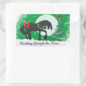 Herzpferde VI Urlaub (Urlaubspferd) Rechteckiger Aufkleber (Tasche)