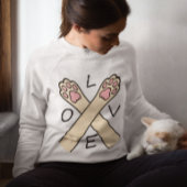 Herzpfoten Kreuzung Sweatshirt