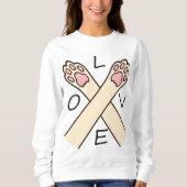 Herzpfoten Kreuzung Sweatshirt (Vorderseite)