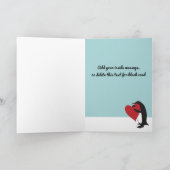 Herzpinguin Doctor and Nurse Danke Karte (Innenseite)