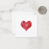 HERZPINK RED I LIEBE YOU CHRISTMAIN VALENTINE MITTEILUNGSKARTE (Vorderseite/Rückseite Beispiel)