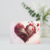 Herzpostkarte Postkarte (Stehend Vorderseite)