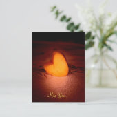 Herzpostkarte Postkarte (Stehend Vorderseite)