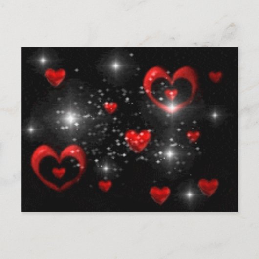 Herzpostkarte Postkarte (Vorderseite)