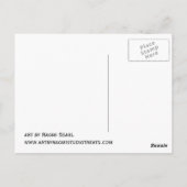 Herzpostkarte Postkarte (Rückseite)