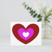 Herzpostkarte Postkarte (Stehend Vorderseite)