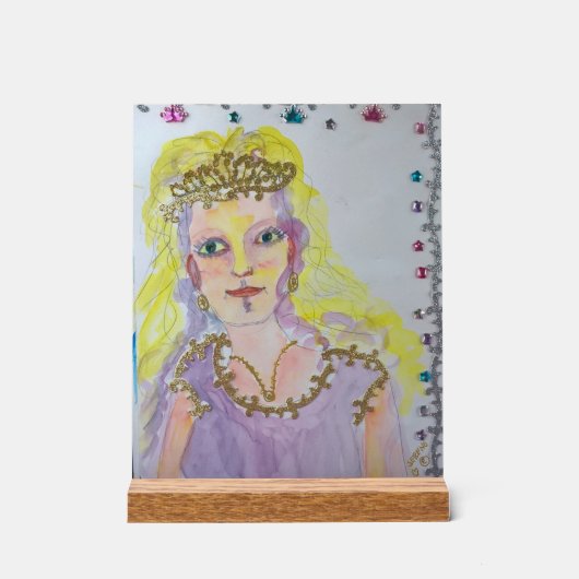 Herzprinzessin Acrylschild (Vorderseite)