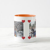Herzproud-Liebe - Fotos Name personalisieren Tasse (Zentrum)