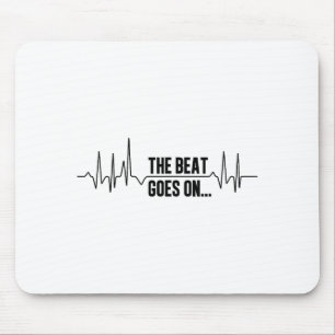 Herzpuls, Egk und Herzschlag mit dem Beat geht Mousepad