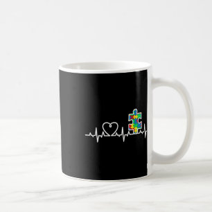Herzpuzzle Herzschlag Coole Autismus Bewusstsein Kaffeetasse