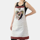 Herzpuzzle Hochzeit Foto Sie ergänzen mich rustika Schürze (InSitu)