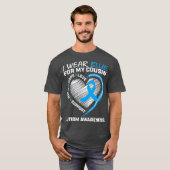 Herzpuzzle Ich trage Blau für meinen Cousin Autism T-Shirt (Vorne ganz)