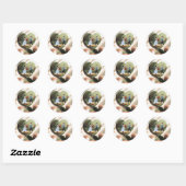 Herzpuzzle Romantischer Sticker (Blatt)